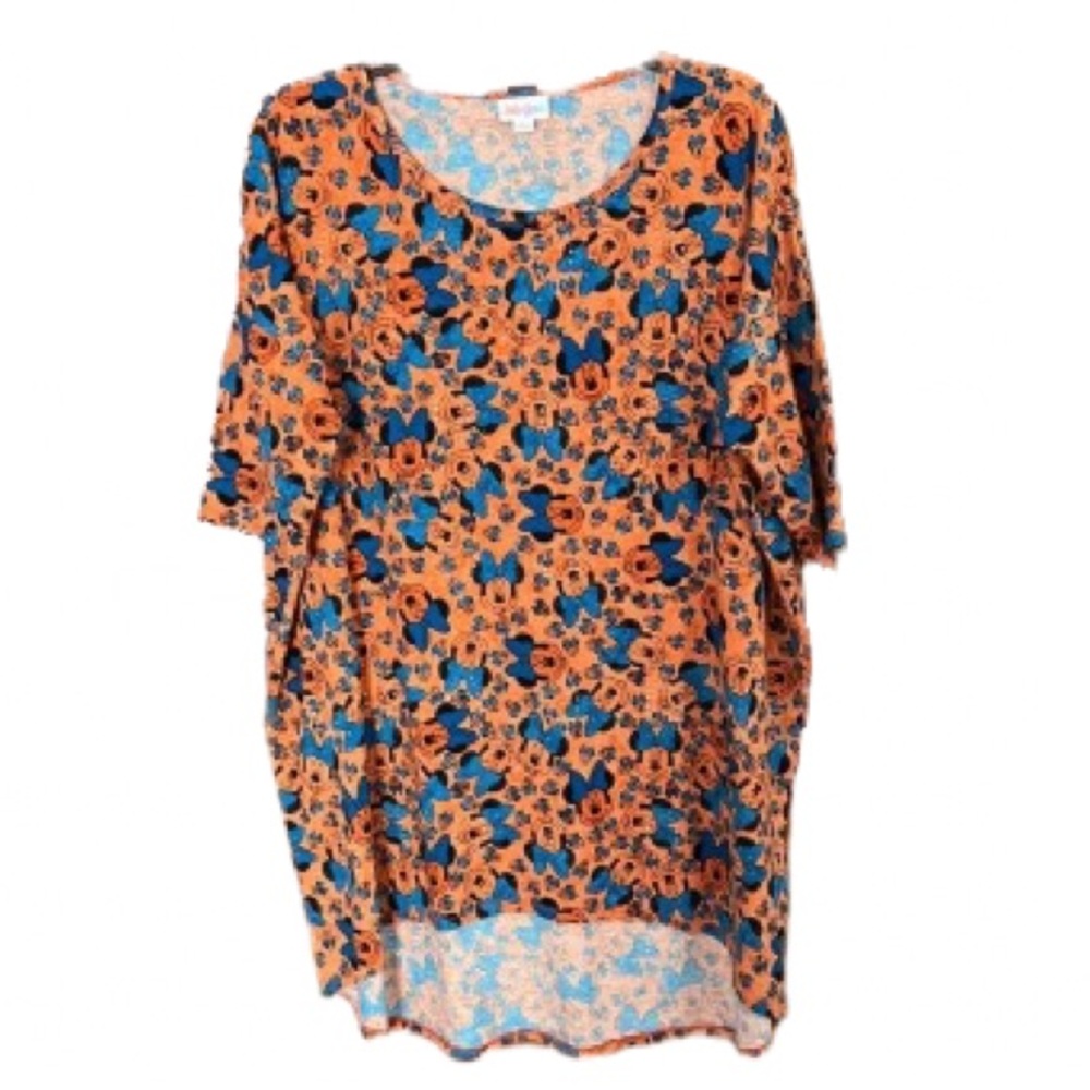 #57 Lularoe Disney Large Irma Orange Blue